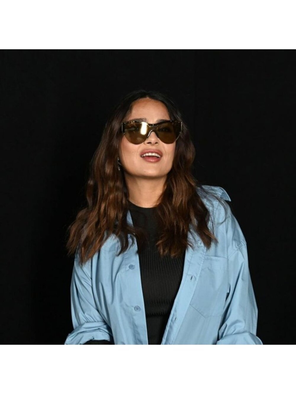 Balenciaga BB0004S 012 Semi Rim Sunglasses Grey Shield Frame, Silver Lenses - Picture 8 of 11